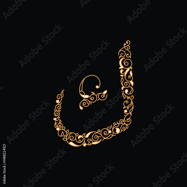 Fototapeta Arabic alphabet and calligraphy