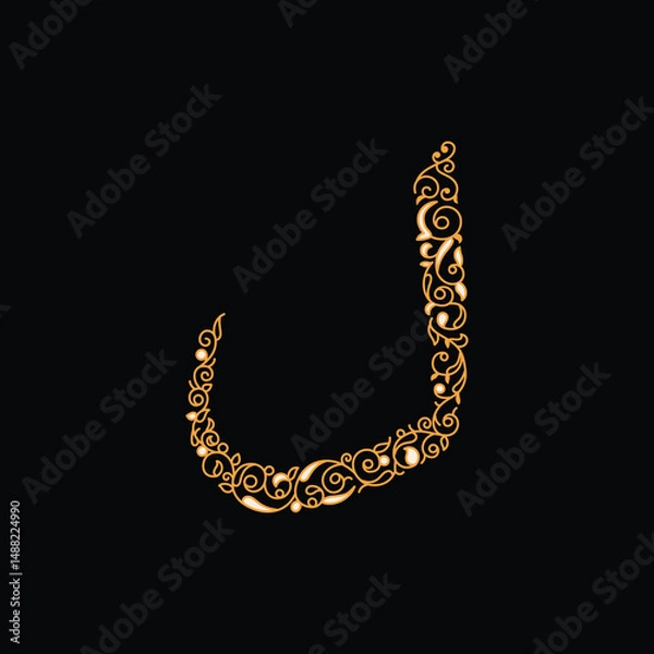 Fototapeta Arabic alphabet and calligraphy