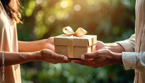 Obraz 手渡しで渡されるプレゼント