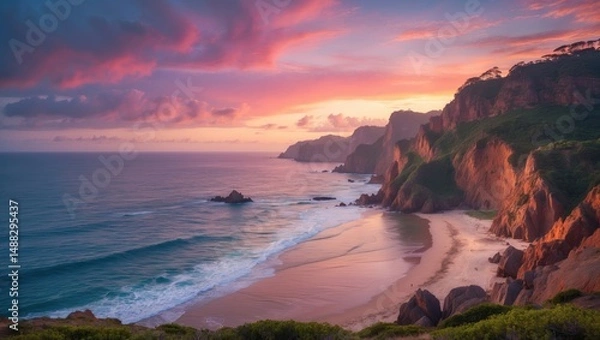 Fototapeta Sao Lourenco Point during Twilight
