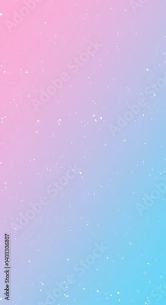 Obraz A Sky of Pink Blue and White Stars Gradient