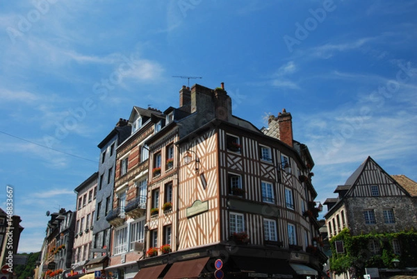 Obraz Maisons typiques normandes, Honfleur