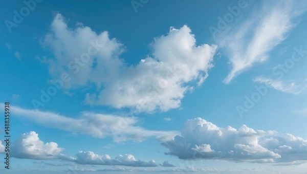 Fototapeta Sapphire Horizons Featuring a Beautiful Sky and Clouds