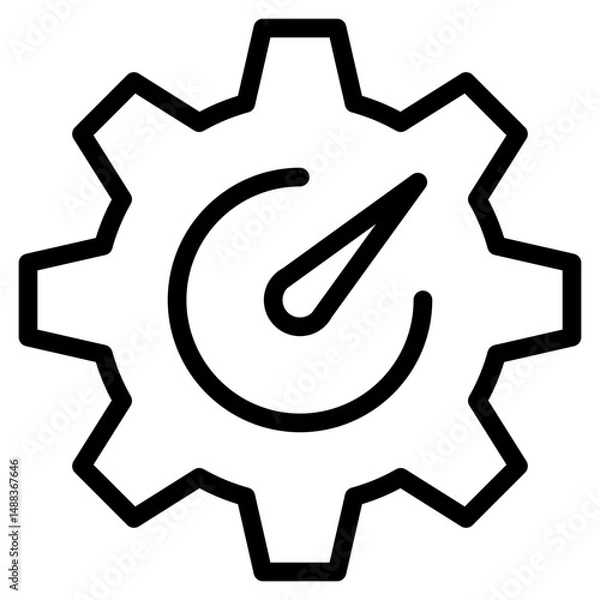 Fototapeta Cost optimization icon in vector illustration