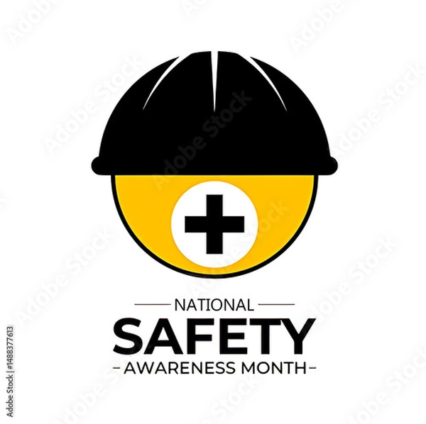 Obraz Worker insurance. Solid icon that can be applied anywhere, simple, pixel perfect and modern style.