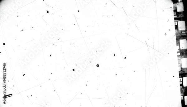 Fototapeta Vintage film texture scratches dust overlay background