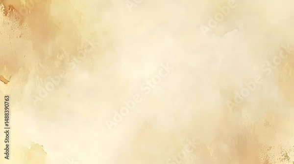 Fototapeta Abstract beige watercolor background texture; perfect for websites, presentations, or design projects