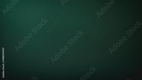 Fototapeta Velvet-like wool felt with seamless texture against a dark matte green background
