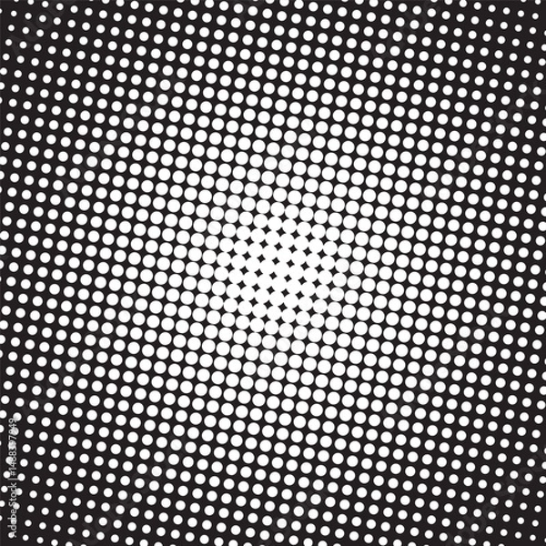 Fototapeta Halftone dotted vector abstract background