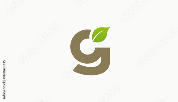 Fototapeta green leaf icon