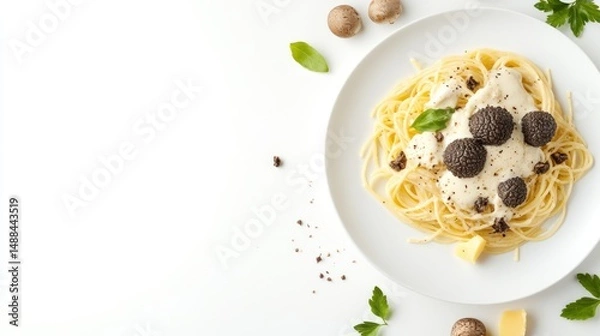 Obraz Creamy Truffle Pasta: A Culinary Delight