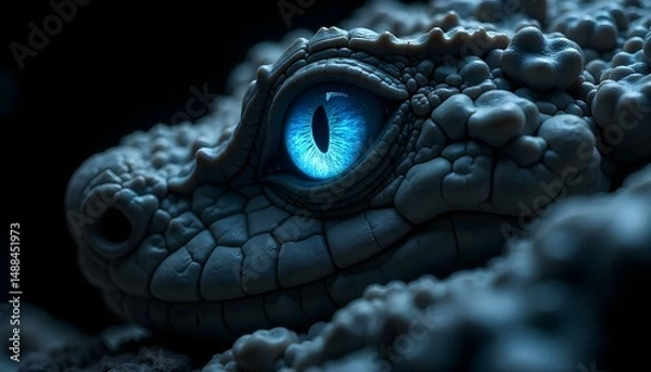 Obraz black and white dragon
