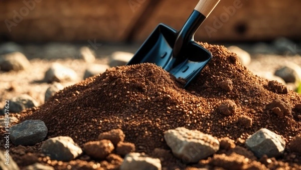 Obraz Close-up of dry earth