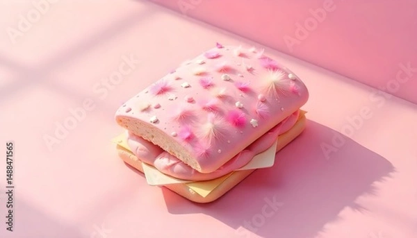 Obraz pink and white chocolate candy