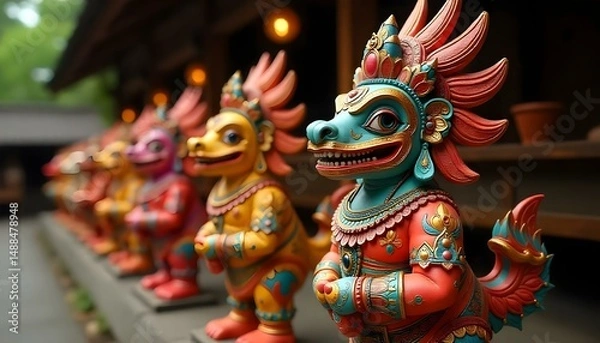 Obraz chinese dragon statue