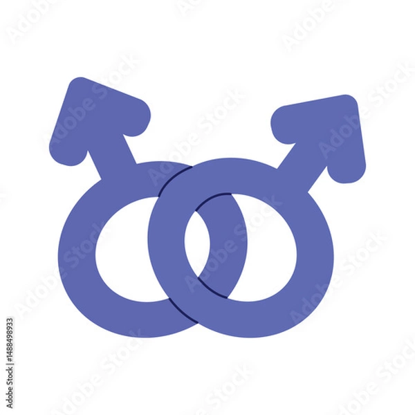 Obraz A symbol of gender. Pride Month. Hand drawing. Vector illustration.