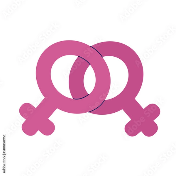 Obraz A symbol of gender. Pride Month. Hand drawing. Vector illustration.