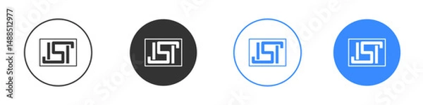 Obraz ISI mark icon editable flat vector illustration concept.