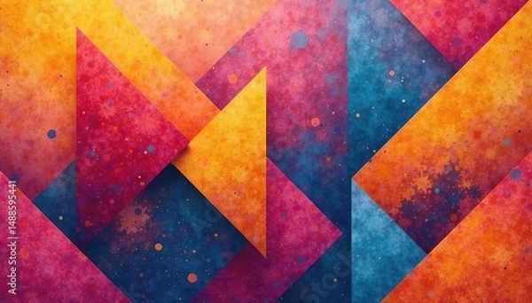 Obraz Subtle repeating motif of minimalist geometric forms, subtle, art, print