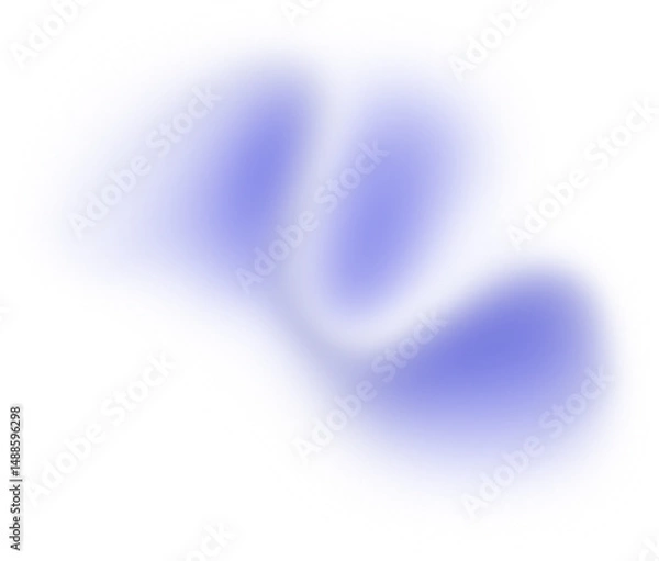 Fototapeta Abstract Blue Organic Blob Shape Gradient Background