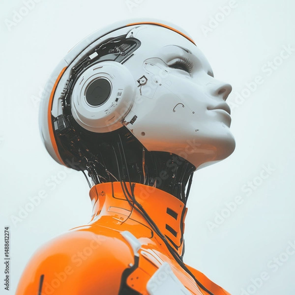 Obraz A post about the benefits of Artificial Intelligence (AI) in a modern, luxurious, minimalistic style.  Generative AI	