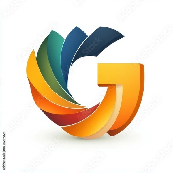 Obraz Colorful spiral design illustrating creativity and innovation in a modern graphic style