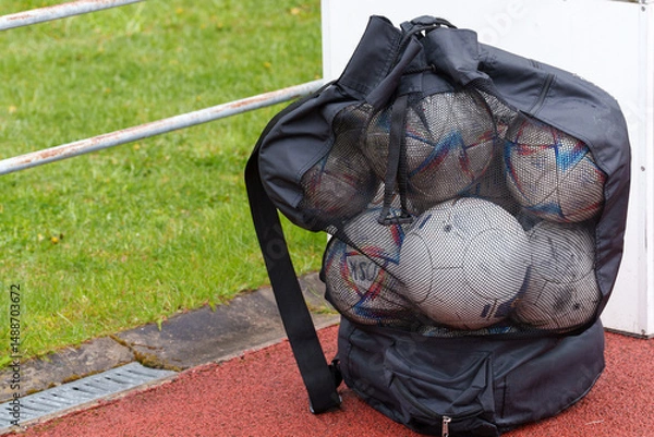 Obraz bag of soccer balls