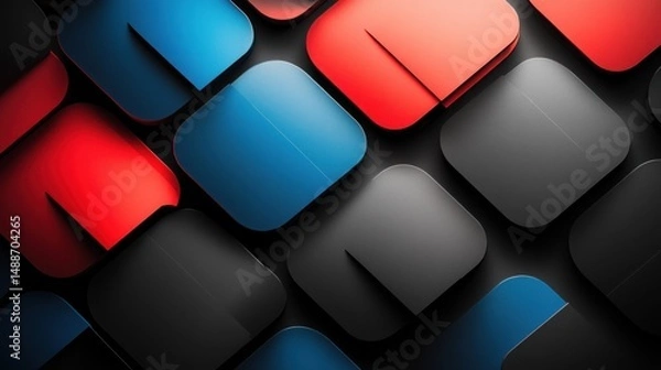 Fototapeta Abstract geometric squares