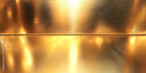 Fototapeta Shimmering Golden Abstract Background with Smooth Texture and Light
