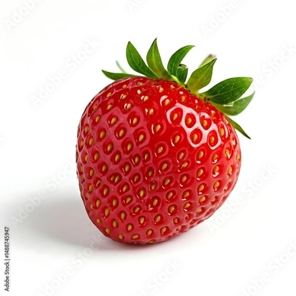 Fototapeta strawberry on white background