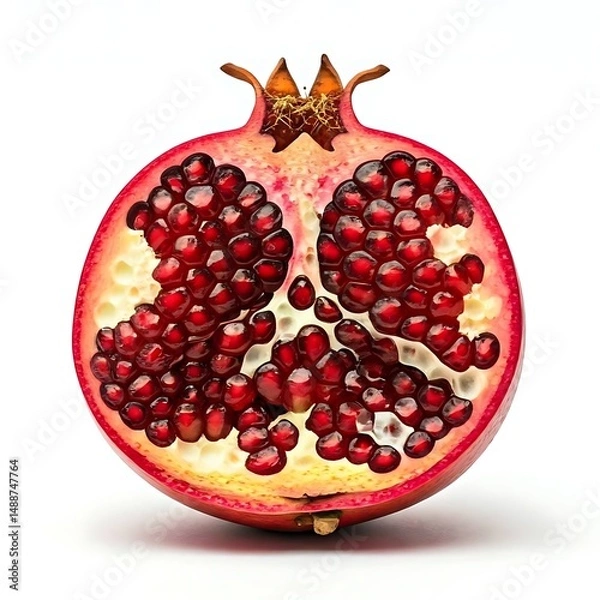 Fototapeta pomegranate isolated on white background