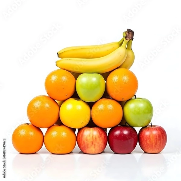 Fototapeta fruits on white background