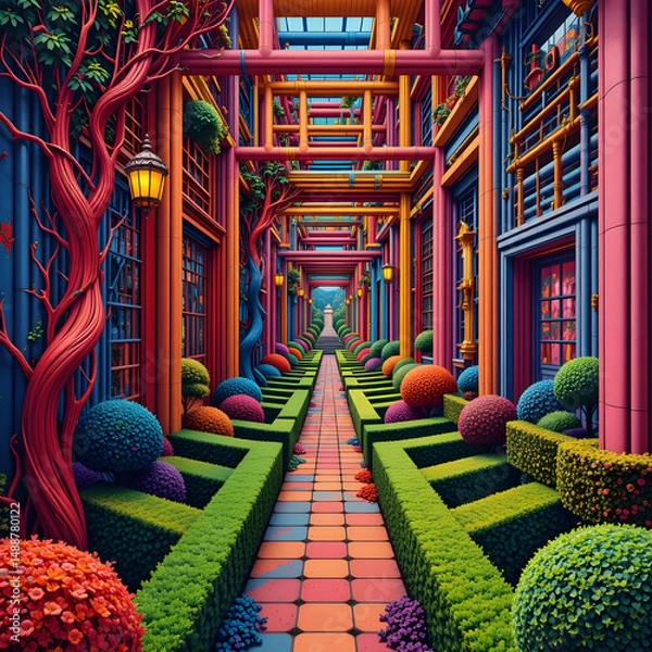 Obraz Colorful garden