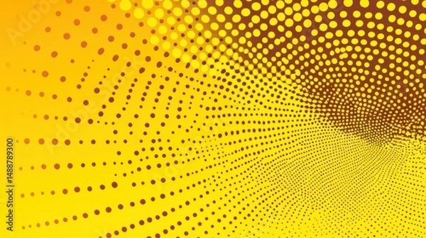 Fototapeta Abstract halftone swirl design