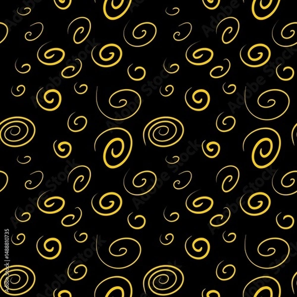 Fototapeta Yellow Spirals