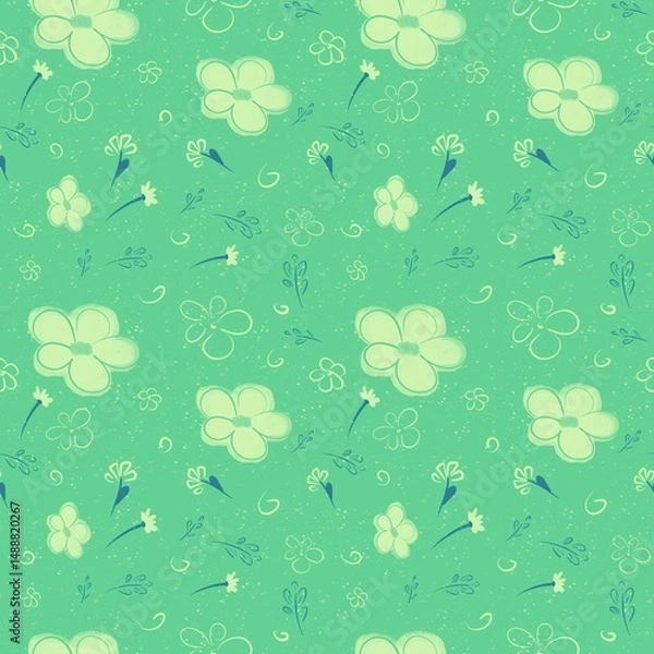 Fototapeta Seamless Floral Pattern
