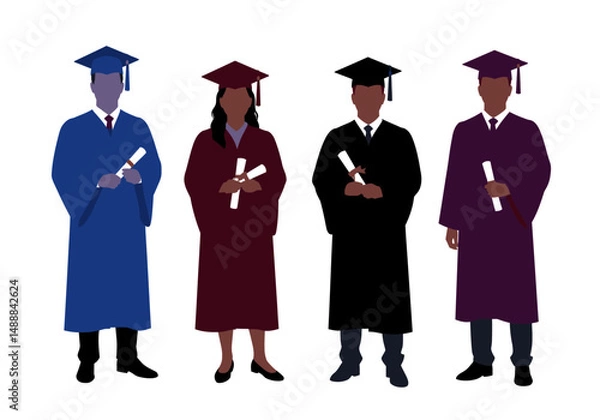 Obraz National Higher Education Day celebration, vector graphic