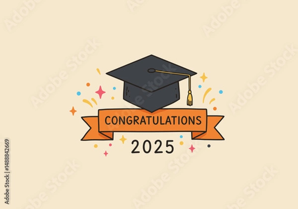 Obraz National Higher Education Day celebration, vector graphic