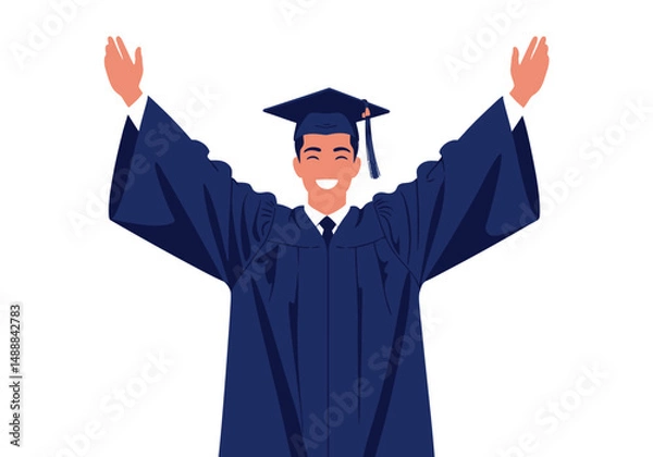 Obraz National Higher Education Day celebration, vector graphic