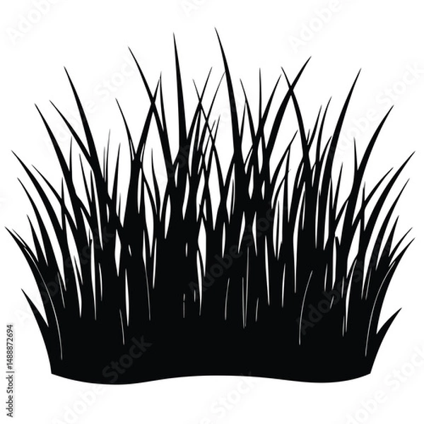 Obraz 
vector grass silhouette