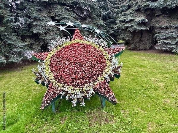 Obraz red christmas tree