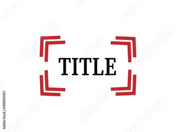 Fototapeta タイトル用のアイコンフレーム