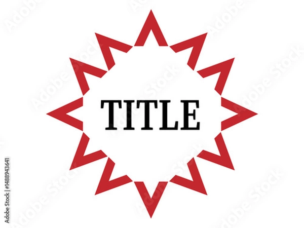 Fototapeta タイトル用のアイコンフレーム