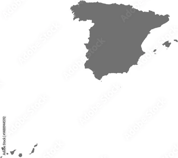 Obraz Vector Map of Spain