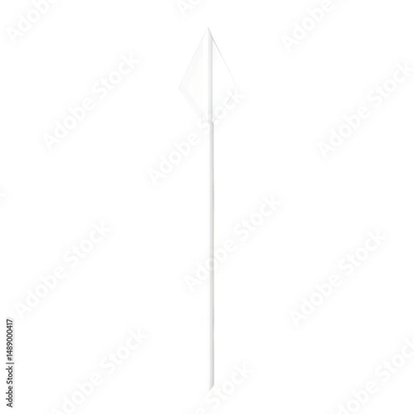 Obraz Minimal Arrow with a Crisp Structure in Pure Isolated on Transparent Background