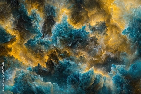 Fototapeta Abstract cosmic clouds