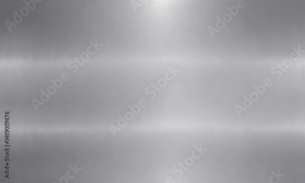 Obraz Modern silver background, brushed aluminum effect, subtle gradient ,  metal,  high-resolution