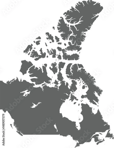 Obraz Vector map of Canada