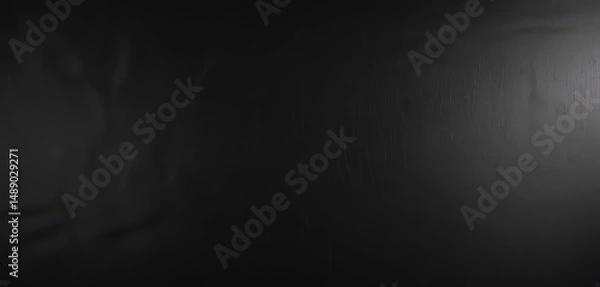 Fototapeta Black patent leather, fine textured surface  Abstract backdrop, sleek design , smooth, grain, rich