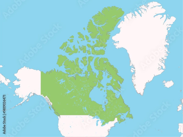 Obraz Vector map of Canada